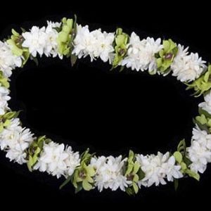Bunga Ucapan Selamat - White Garland