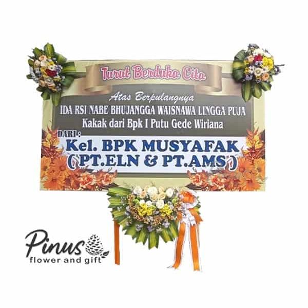 Bunga Papan - Everlasting Peace Orange