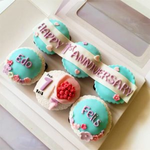 Anniversary Gift - Happy Anniversary Cupcake