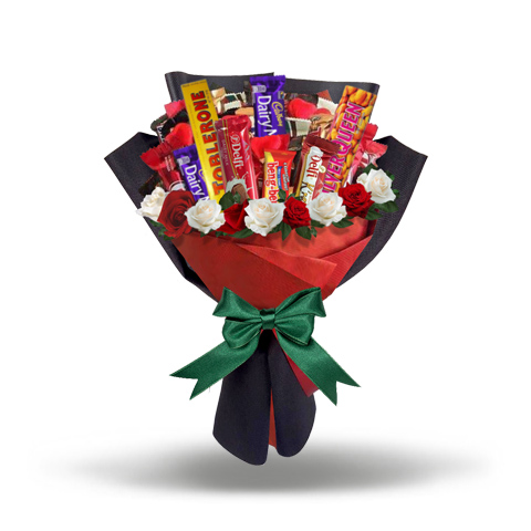 Parcel buket coklat natal