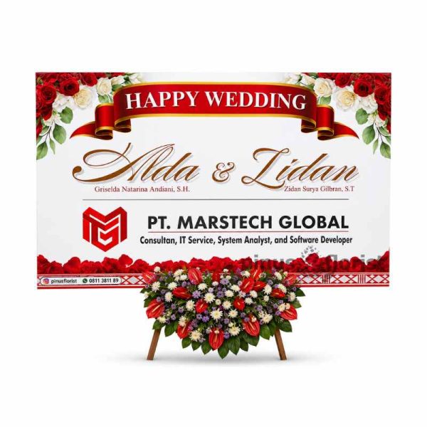 karangan bunga wedding surabyaa