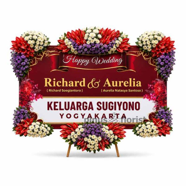 karangan bunga wedding