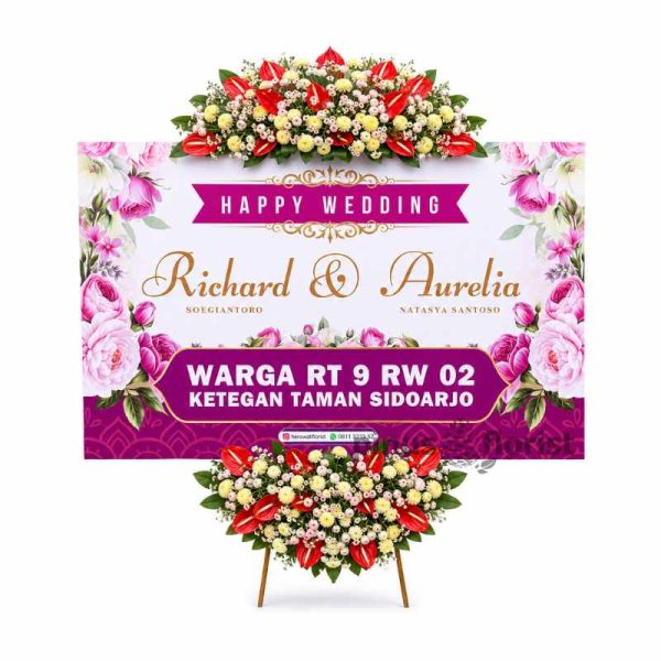 bunga papan surabaya